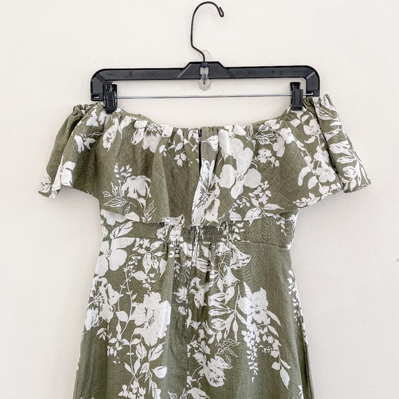 Reformation Baela Floral Midi Dress in Willow 2 NWT - Picture 10 of 13